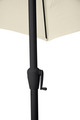 Parasoll med sveiv og tilt beige Ø300 x H247 cm - Sunlife